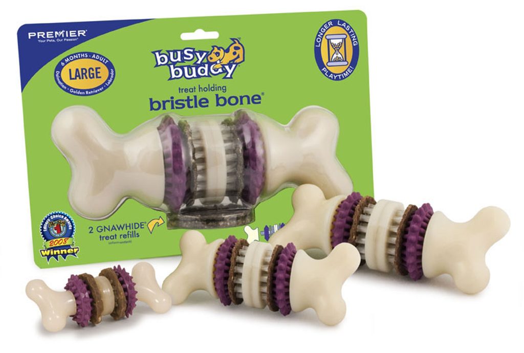 Busy buddy Hračka pro psy Bristle Bone - M