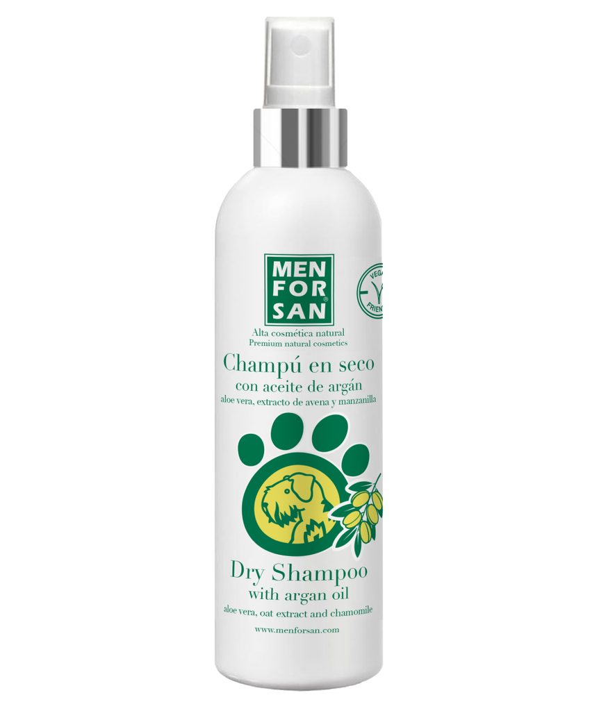 Menforsan Suchý šampon s arganovým olejem pro psy, 250 ml