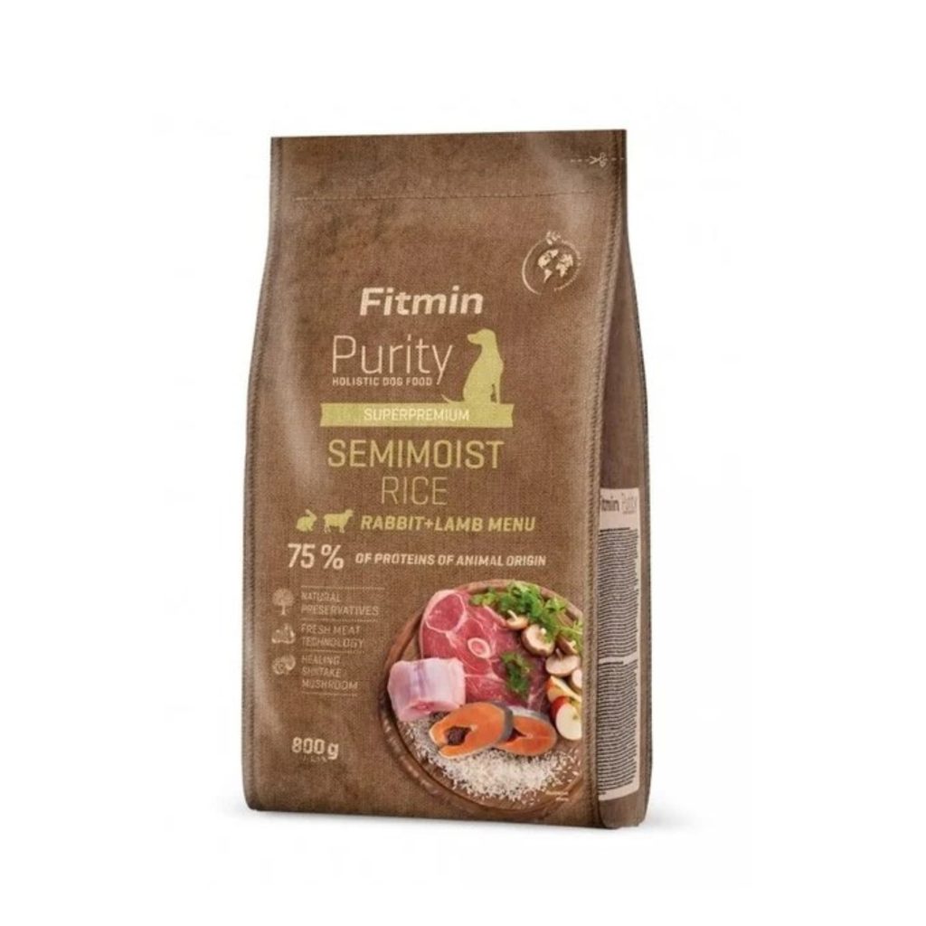 Fitmin Dog Purity Rice Semimoist Rabbit & Lamb 0,8 kg