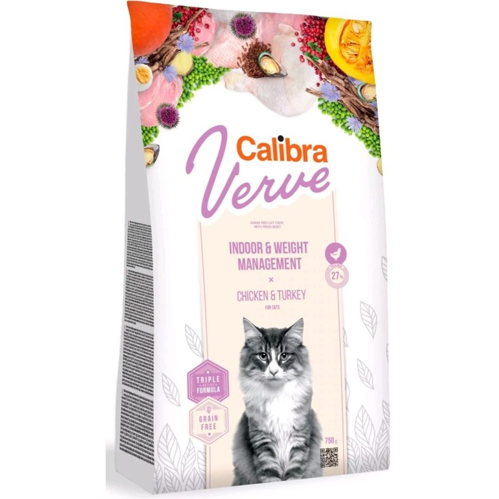 Calibra Cat Verve GF Indoor & Weight Chicken 750 g