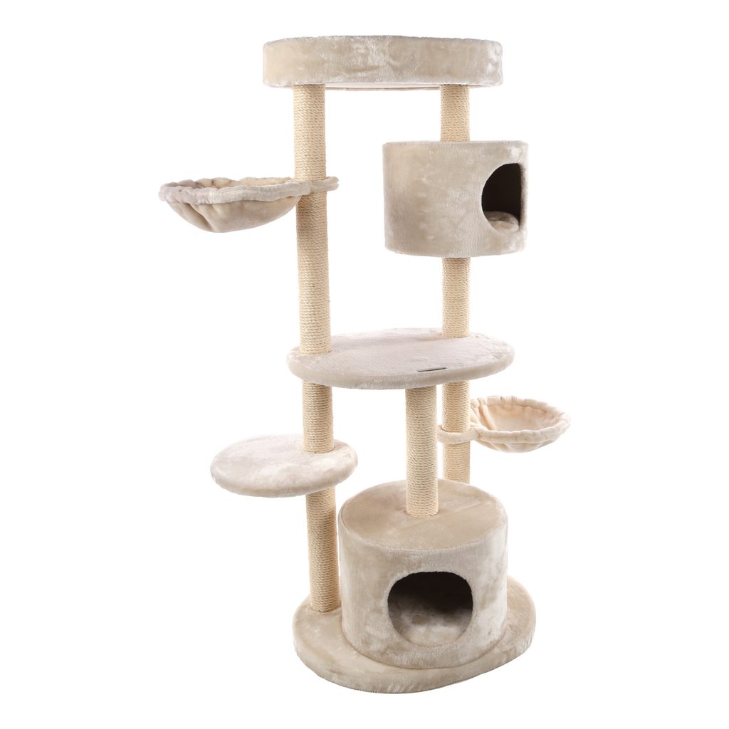 Flamingo Škrabací strom Inga Beige & White