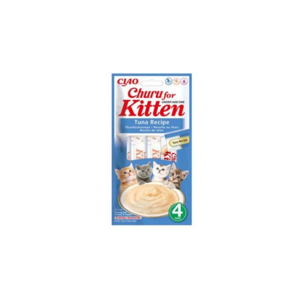 INABA FOODS Co., Ltd. Churu Cat Kitten Tuna Recipe 4x14g