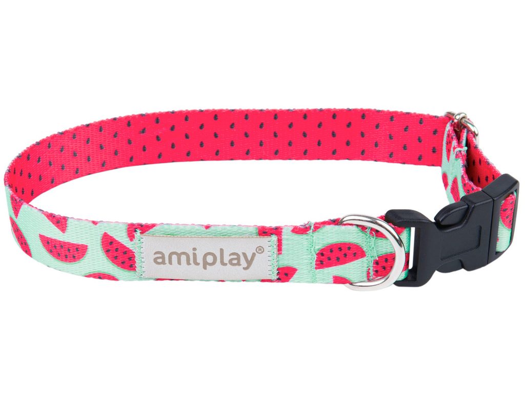 Amiplay Obojek nastavitelný BeHappy Watermelon - XL