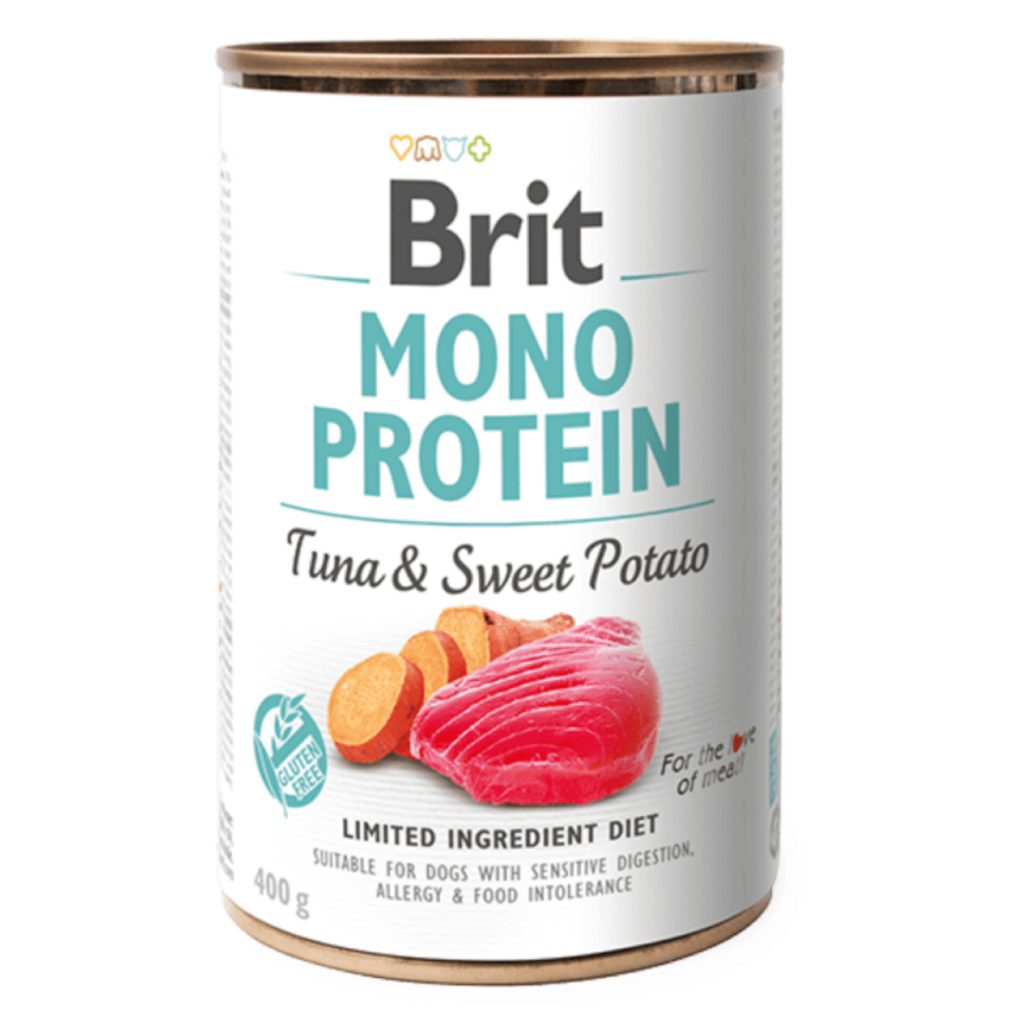 Brit konzerva Mono Protein Tuna & Sweet Potato 400 g