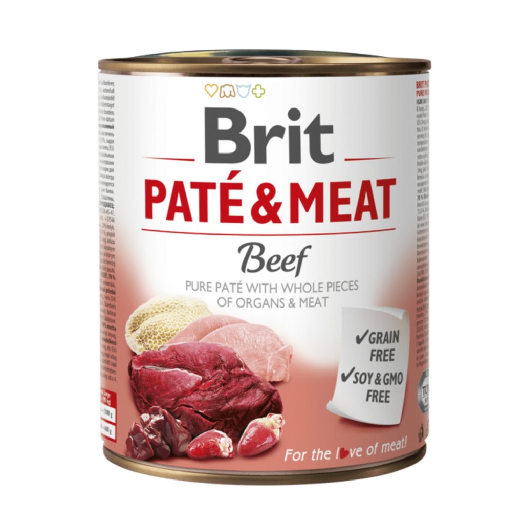 Brit konzerva Paté & Meat Beef 800 g