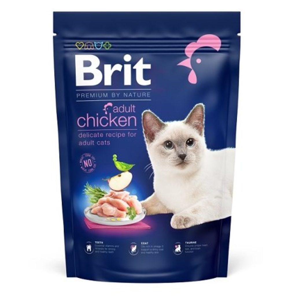 Expirace 2.5. 2026: Brit Premium Cat by Nature Adult Chicken 1,5 kg